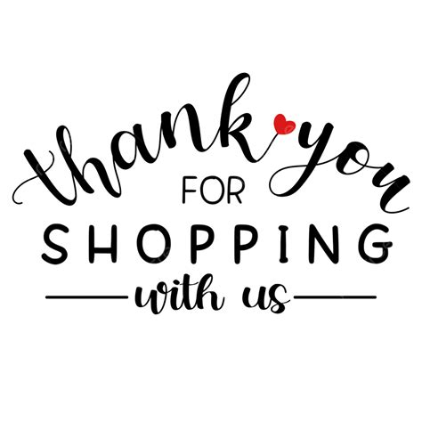 thank you for shopping with us